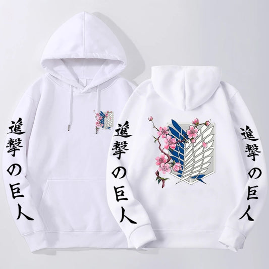 Attack on Titan Cherry Blossom Scout Regiment Hoodie