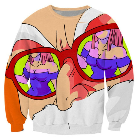 Dragon Ball Z Master Roshi Intensifies Long Sleeved Shirt