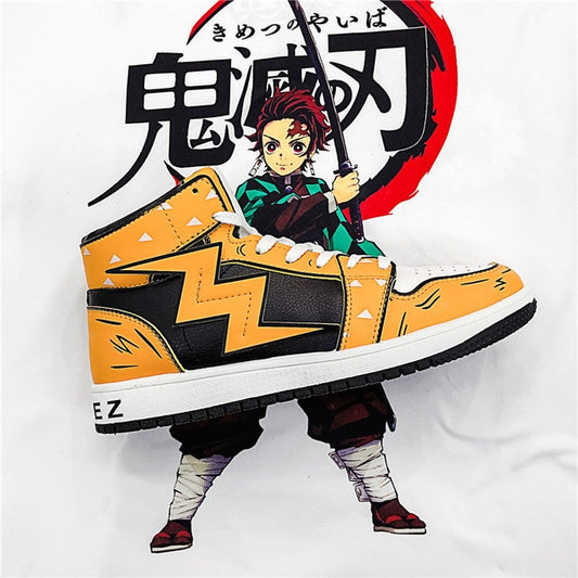 Demon Slayer Zenitsu Basketball Shoes