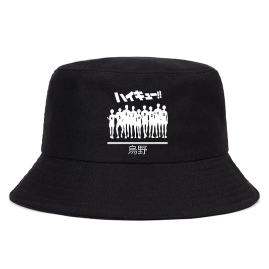 Haikyuu Karasuno Full team Outlined Bucket Hat