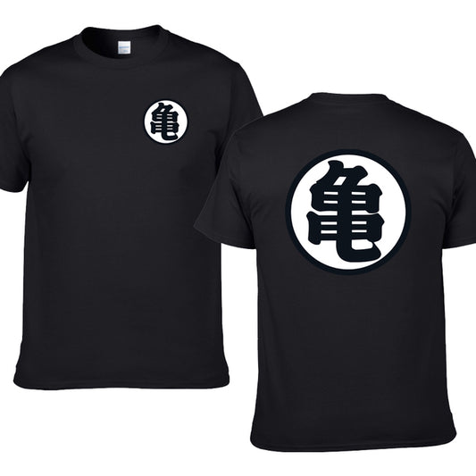 Dragon Ball Master Roshi Turtle Kanji Scallop Style T-Shirt