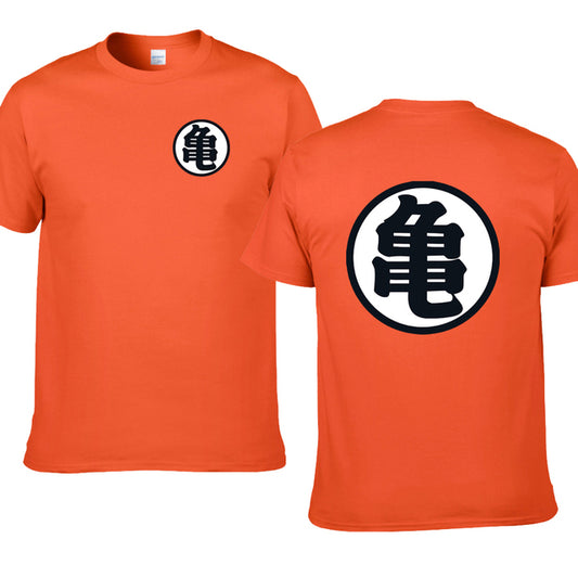 Dragon Ball Master Roshi Turtle Kanji Scallop Style T-Shirt