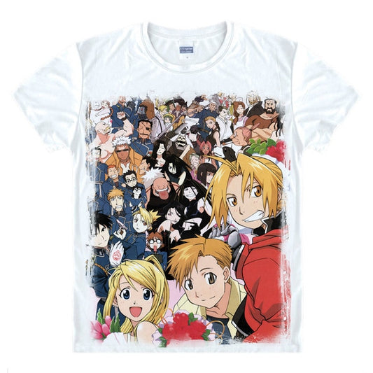 Fullmetal Alchemist All Characters Digital Printed T-Shirt