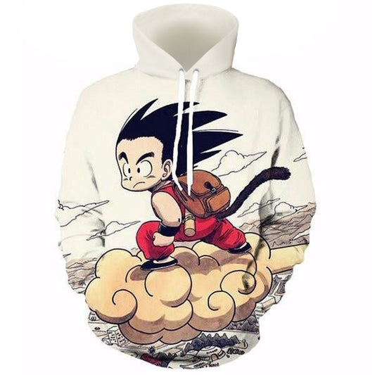 Dragon Ball Kid Goku Flying Nimbus Hoodie