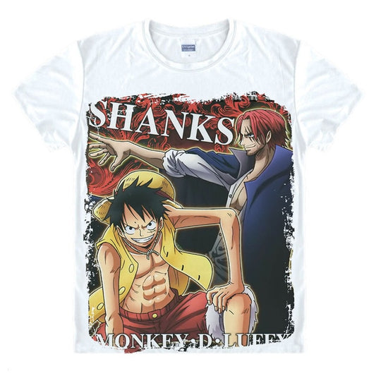 One Piece Luffy and Shanks T-Shirt