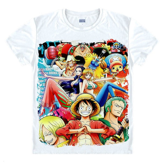 One Piece Straw Hat Pirates Splash T-Shirt