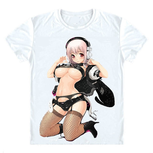 Super Sonico Underboob Digital Printed Bikini T-Shirt