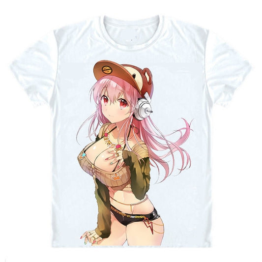 Super Sonico Streetwear Digital Printed T-Shirt