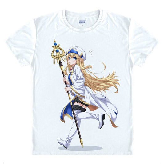 Goblin Slayer Priestess Onna Shinkan Digital Printed T-Shirt