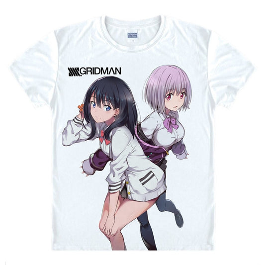 SSSS.GRIDMAN Rikka Takarada and Akane Shinjo Digital Printed T-Shirt