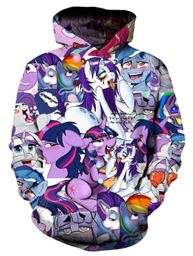 My Little Pony Ahegao Hoodie