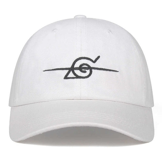 Crossed Out Hidden Leaf Village Symbol Cap