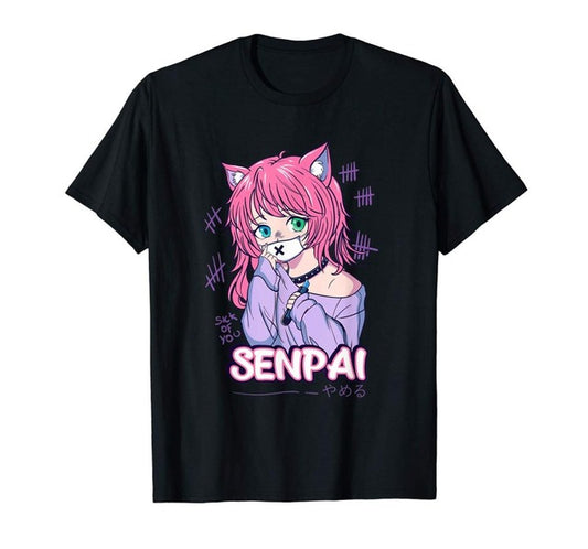 Senpai Face Mask T-shirt