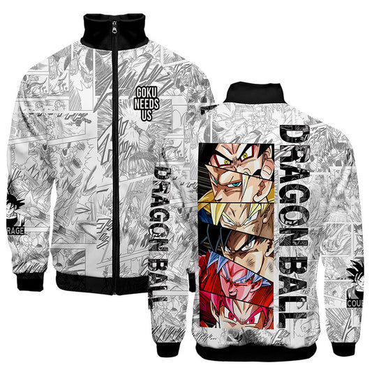 Dragon Ball Z Goku Needs Us Manga Track Jacket